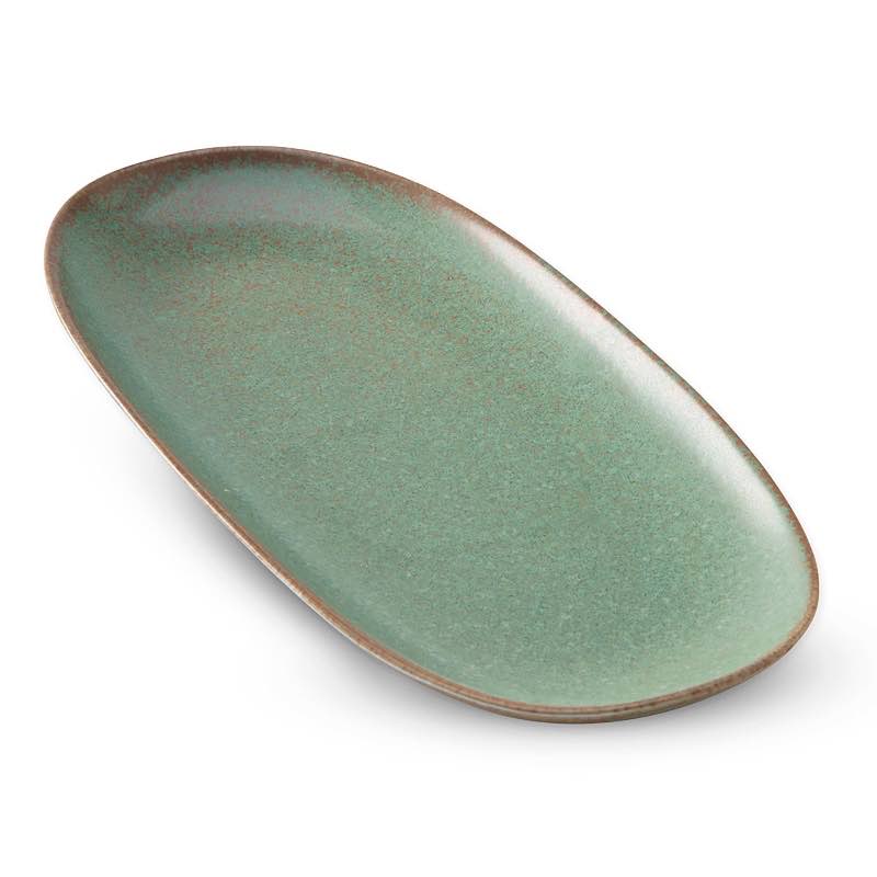 Terra Green Stone Serving Plate - Large