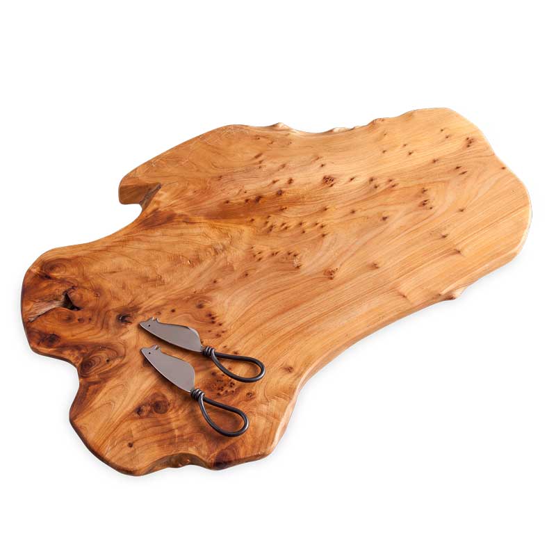 Root of the Earth Cheese Board with Cheese Knives