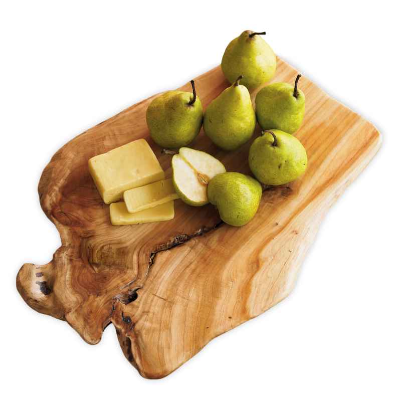 Organic Cheese & Pear on Root Board Gift Set