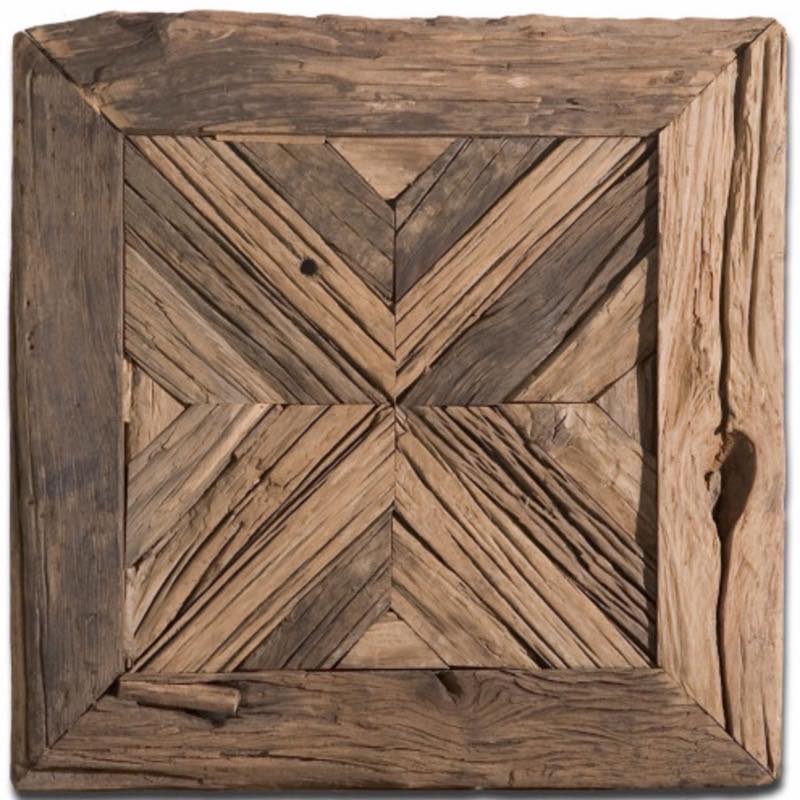 Rennick Reclaimed Pine Wood Pieced Wall Panel Decor