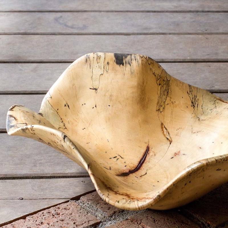 Natural Raw Wood Organic Bowl