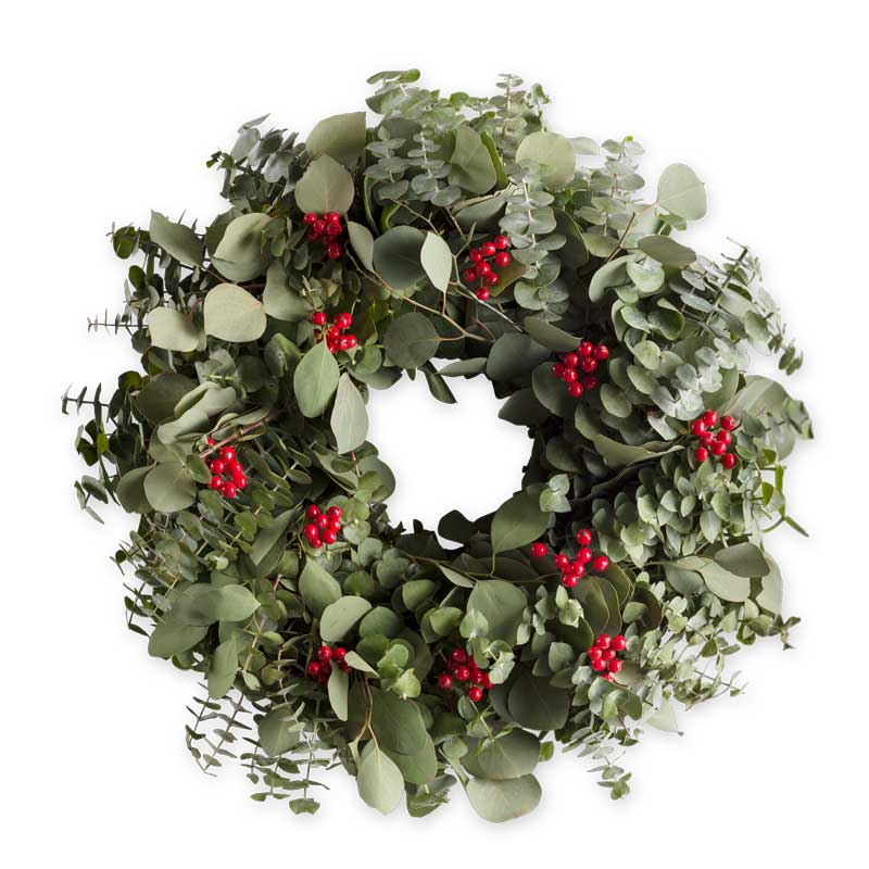 Eucalyptus Berry Wreath with Hanger