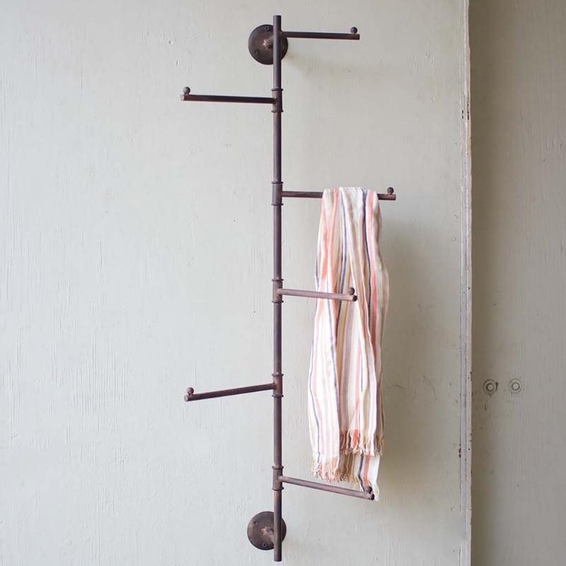 Rustic Wall Swivel Rack