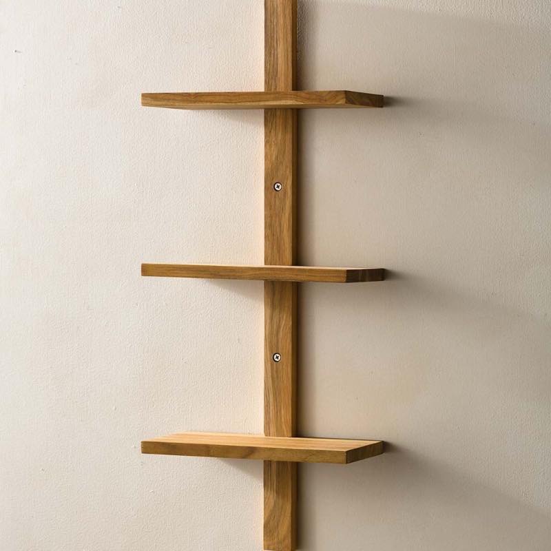 Mini Teak Wall Shelf