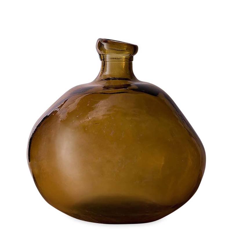 Recycled Round Glass Balloon Vases, (13