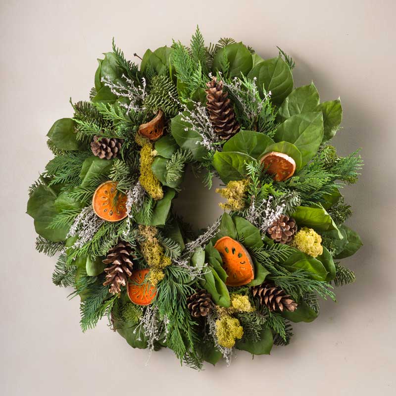 Quince and Pinecone Wreath