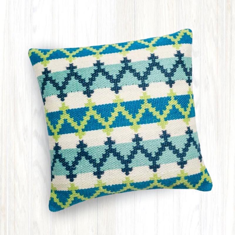 Aztec Handwoven Outdoor Throw Pillow 22