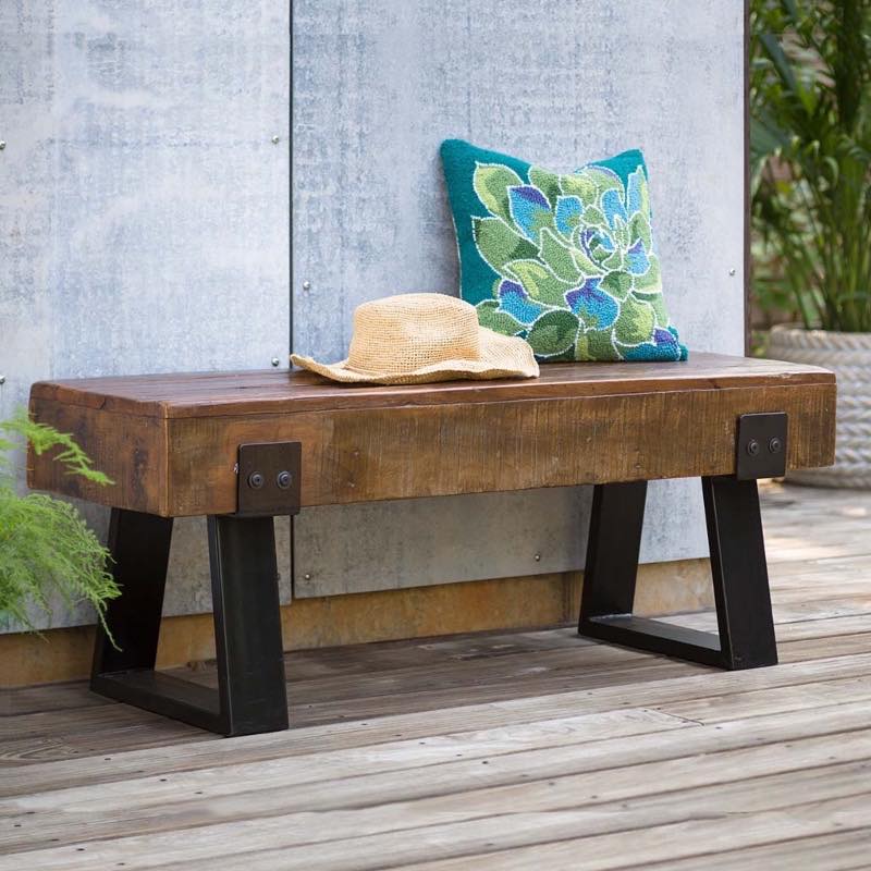 Richland Indoor/Outdoor Reclaimed Wood Bench