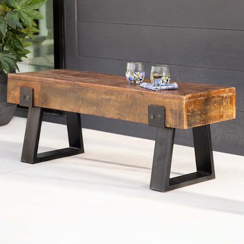 Richland Indoor/Outdoor Reclaimed Wood Bench