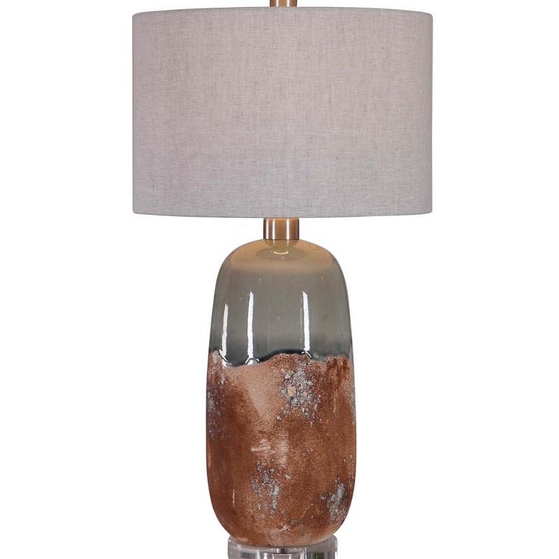 Terracotta Glazed Table Lamp