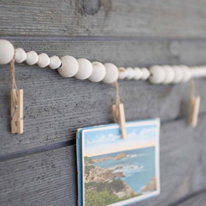 Wood Garland with Clips