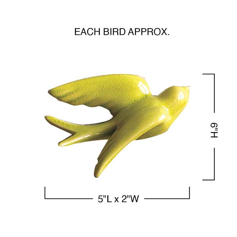 Ceramic Bird Wall Decor