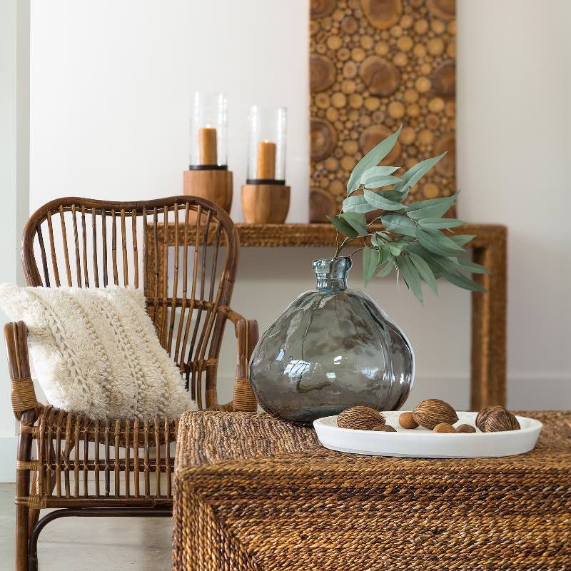 Woven Abaca Seagrass Console