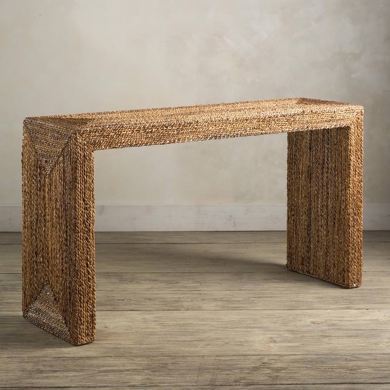 Woven Abaca Seagrass Console