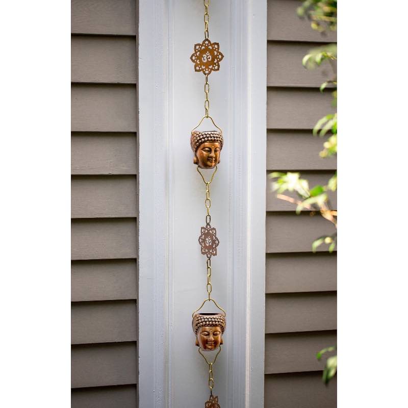 Buddha Rain Chain, Copper
