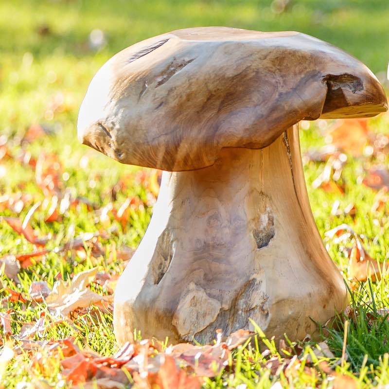 Reclaimed Teak Mushroom Stool, Medium