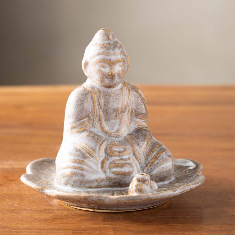 Ceramic Buddha Incense Holder