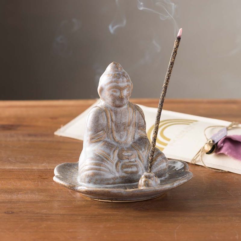 Ceramic Buddha Incense Holder