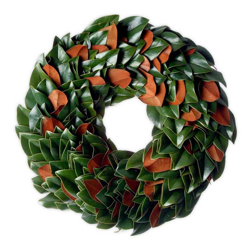 Hand-Assembled Magnolia Wreath, 24