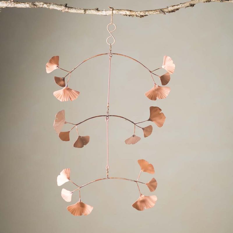 Copper Gingko Mobile