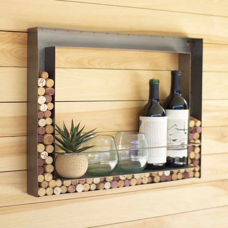 Wall Bar and Wine Cork Holder