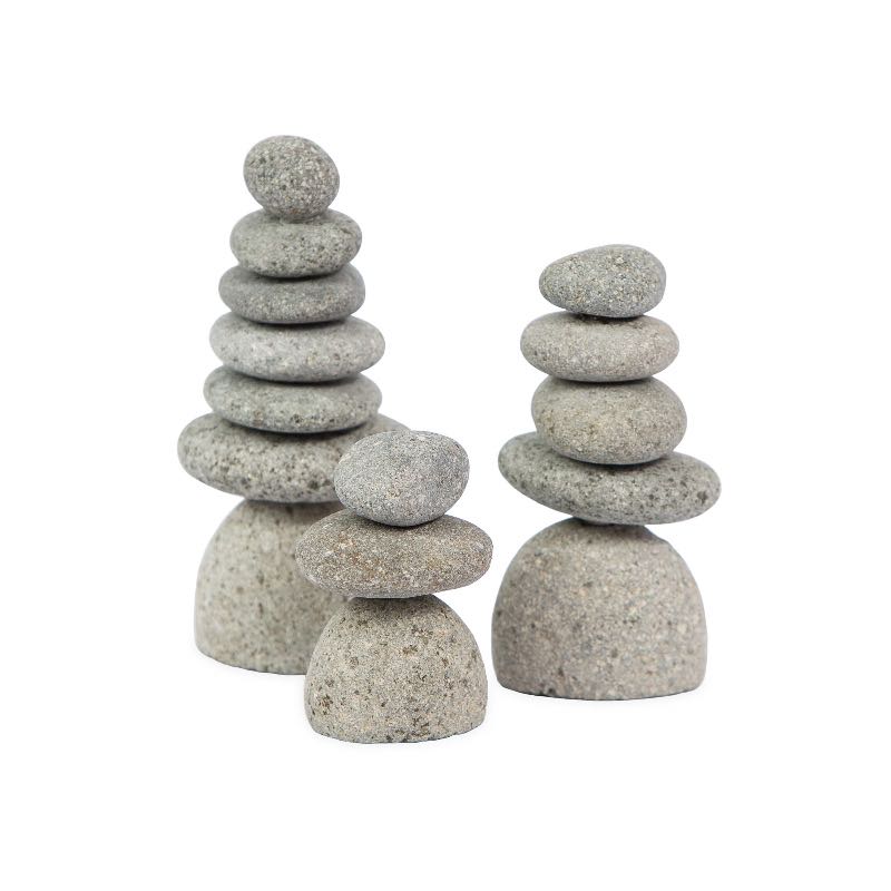 Mini Rock Cairns, Set of 3