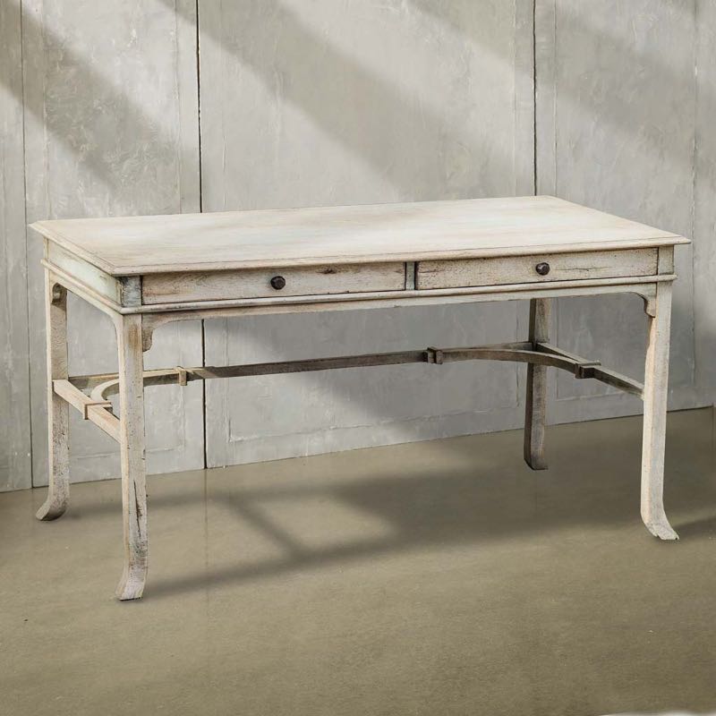 Distressed Bridgely 2-Drawer Writing Desk