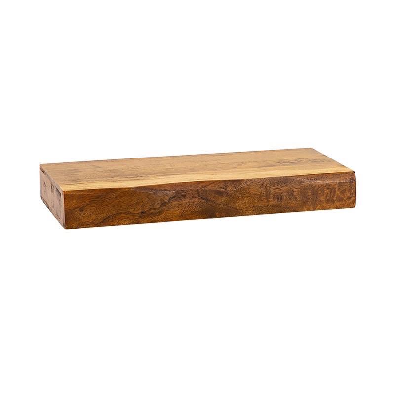 Live-Edge Mango Wood Floating Shelf, 24