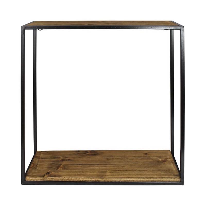 Milo Metal and Wood Shelf, Large