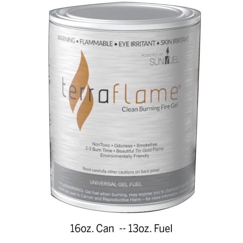 Terra Flame Pure Gel Fuel, Pack of 12