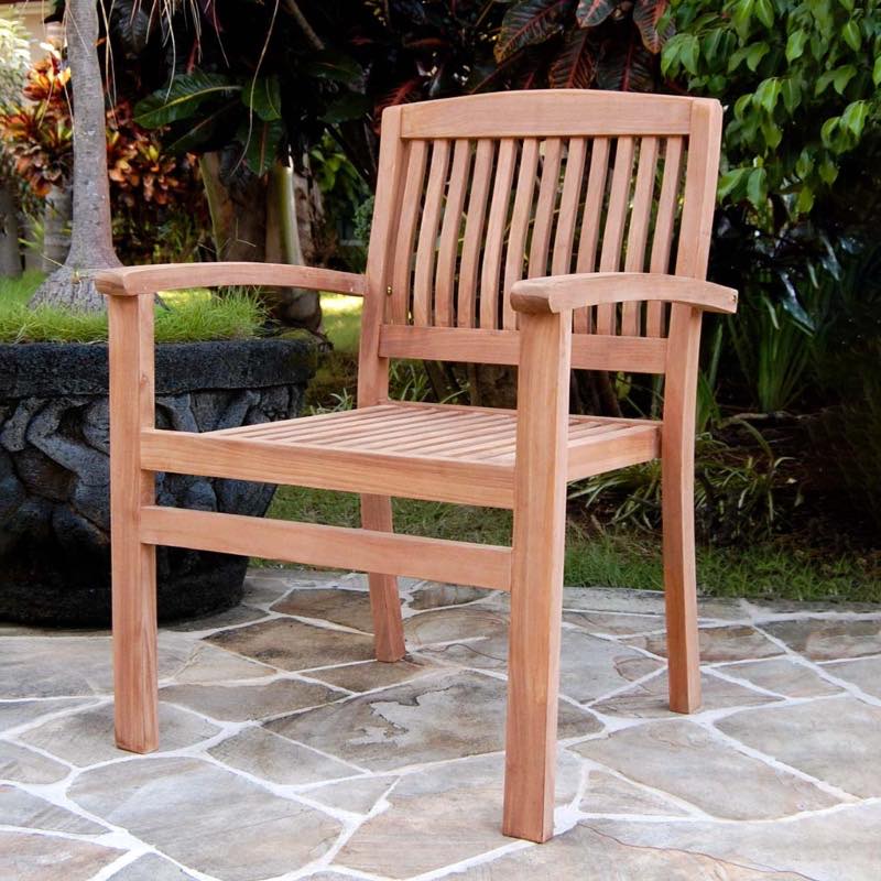 Teak Wood Chairs, Set of 2