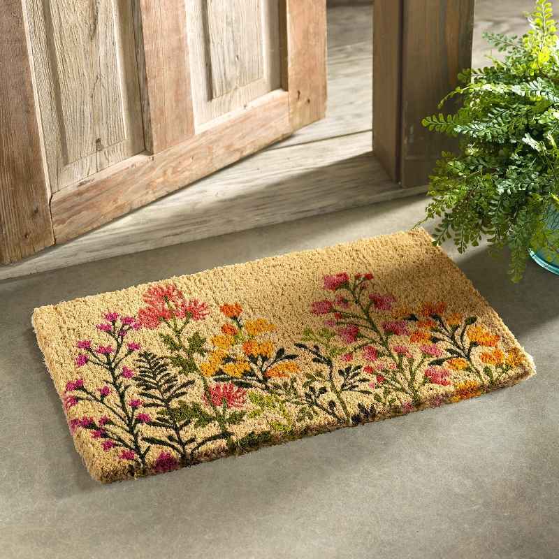 Spring Garden Coir Door Mat