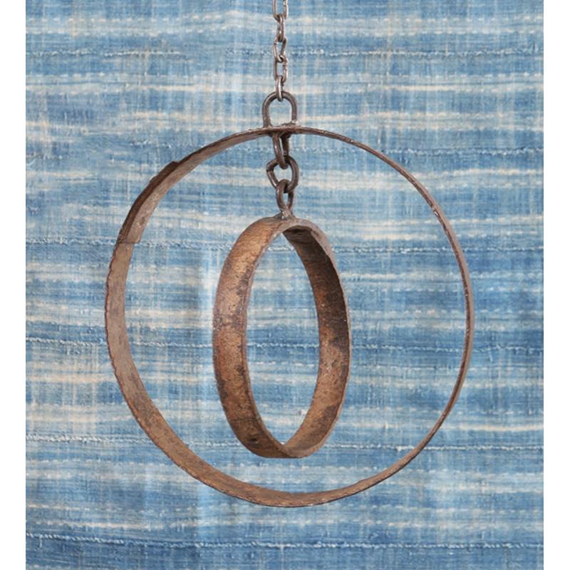 Repurposed Metal Ring Mobile with Chain