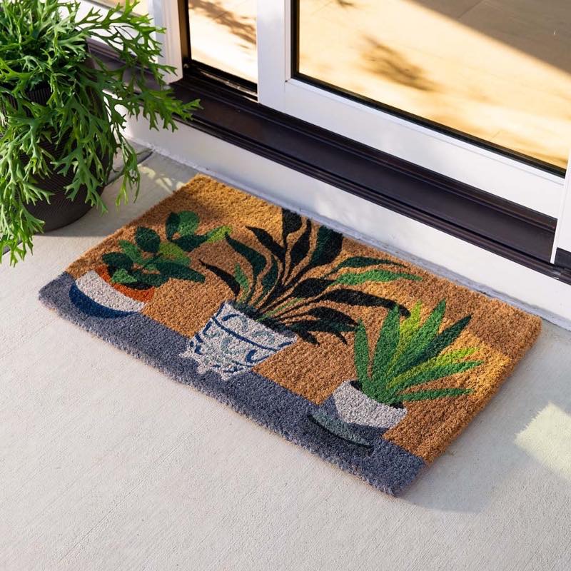 House Plant Natural Coir Doormat