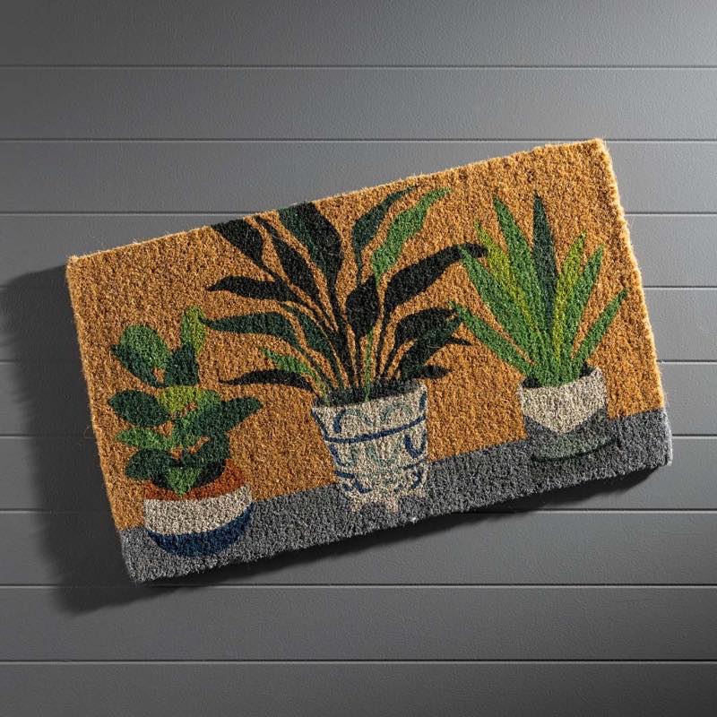 House Plant Natural Coir Doormat