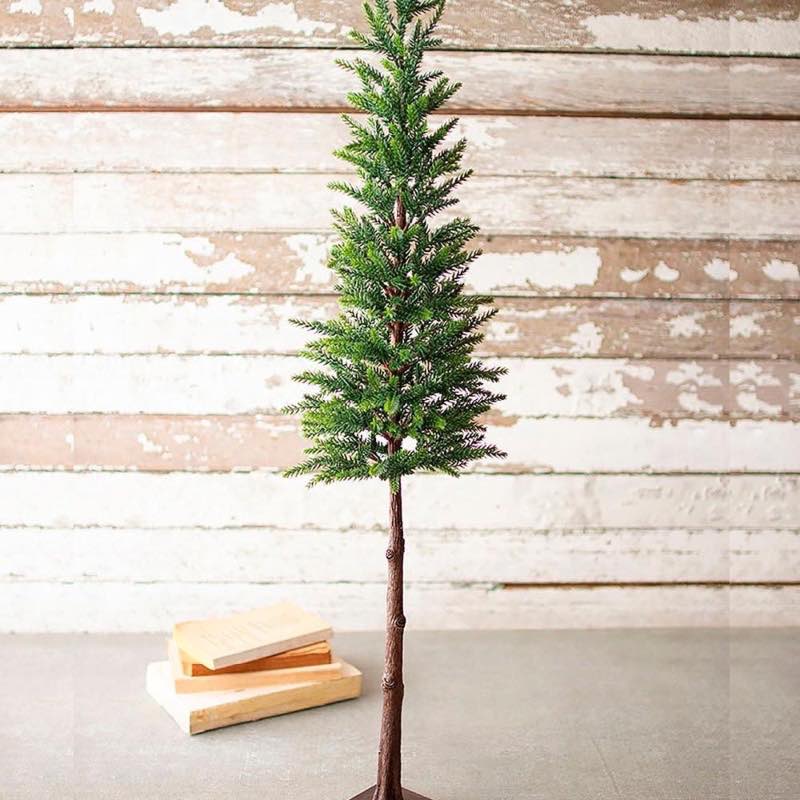 Faux Green Fir Pine Tree, 37