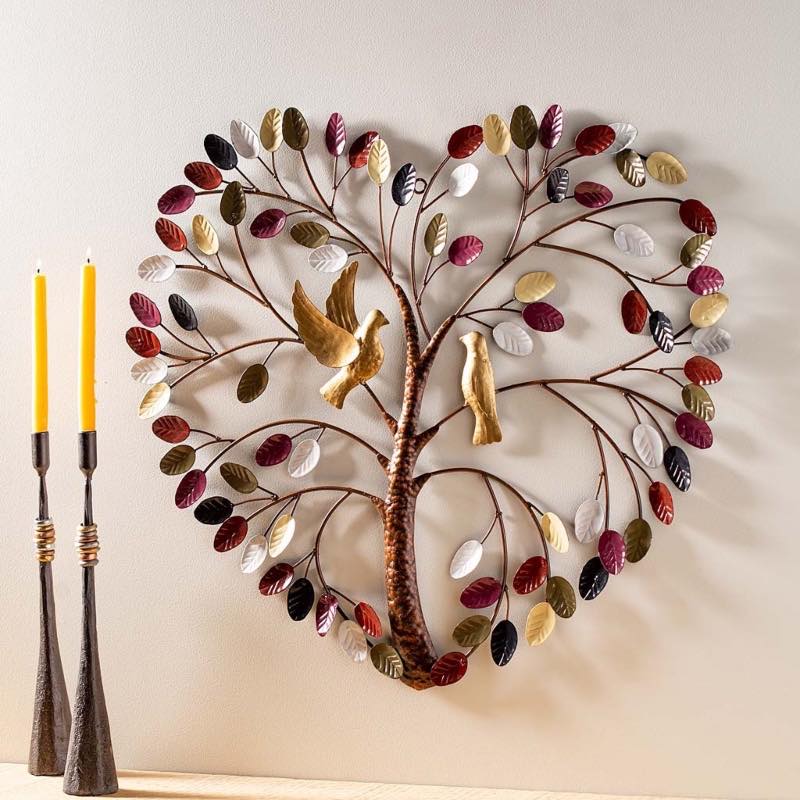 Heart Tree Metal Wall Art