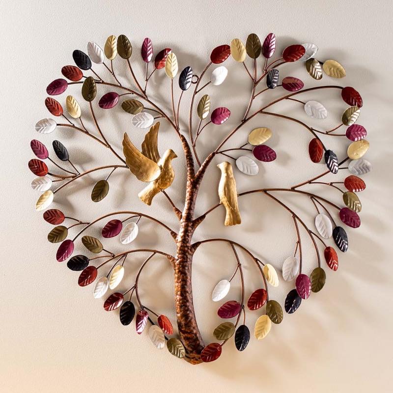 Heart Tree Metal Wall Art