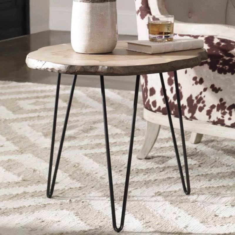 Runay Rustic Mid Mod Side Table