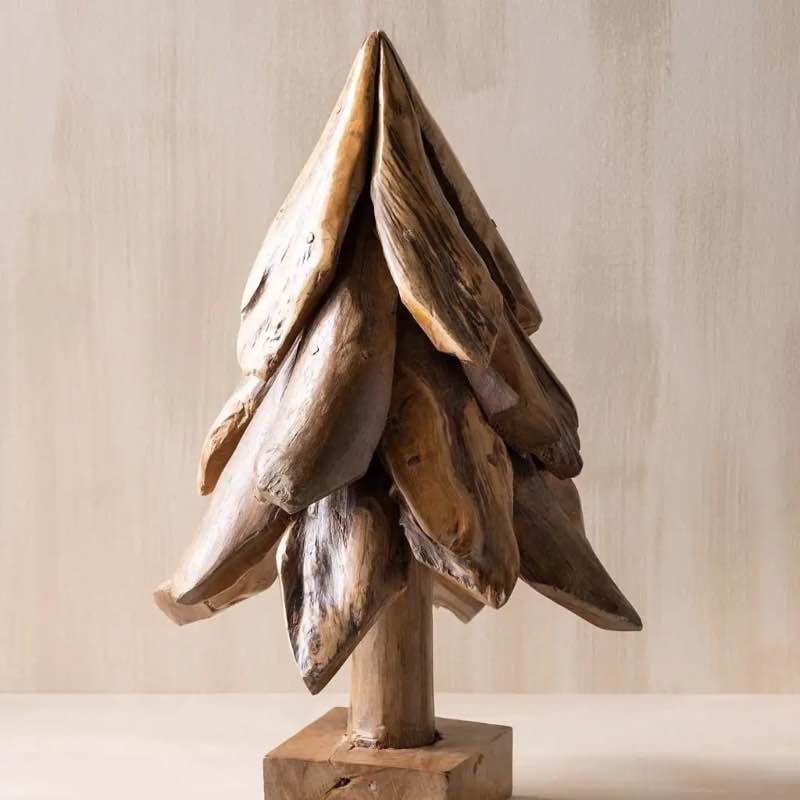 Driftwood Teak Holiday Tree, 24