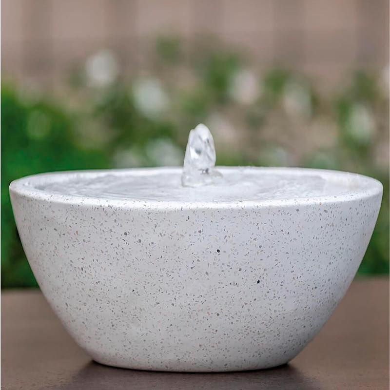 Geo Oval Terrazzo Tabletop Fountain