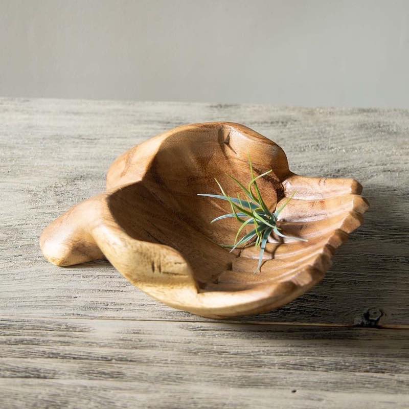 Carved Wood Hand Bowl