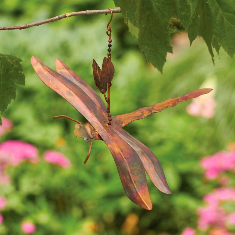 Hanging Dragonfly Ornament Sculpture