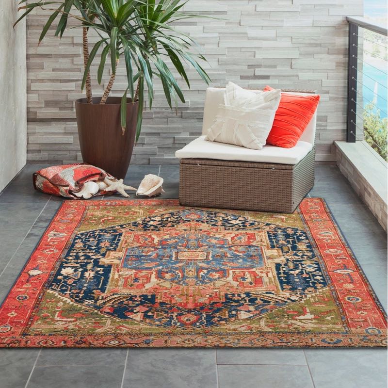 Heriz Indoor/Outdoor Rug Brick Red