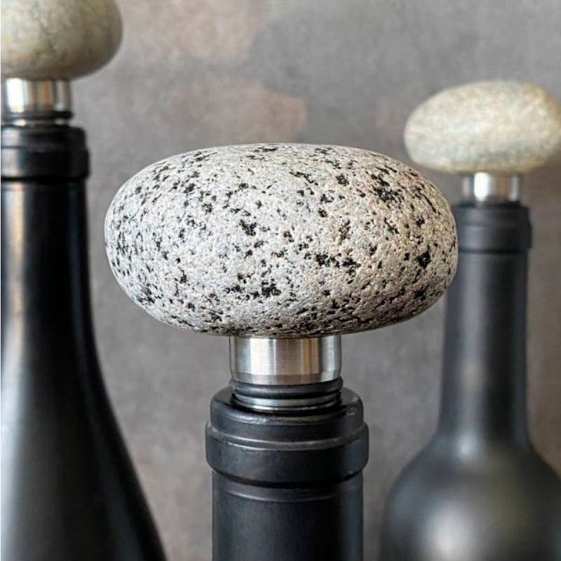 Beach Stone Wine Stopper