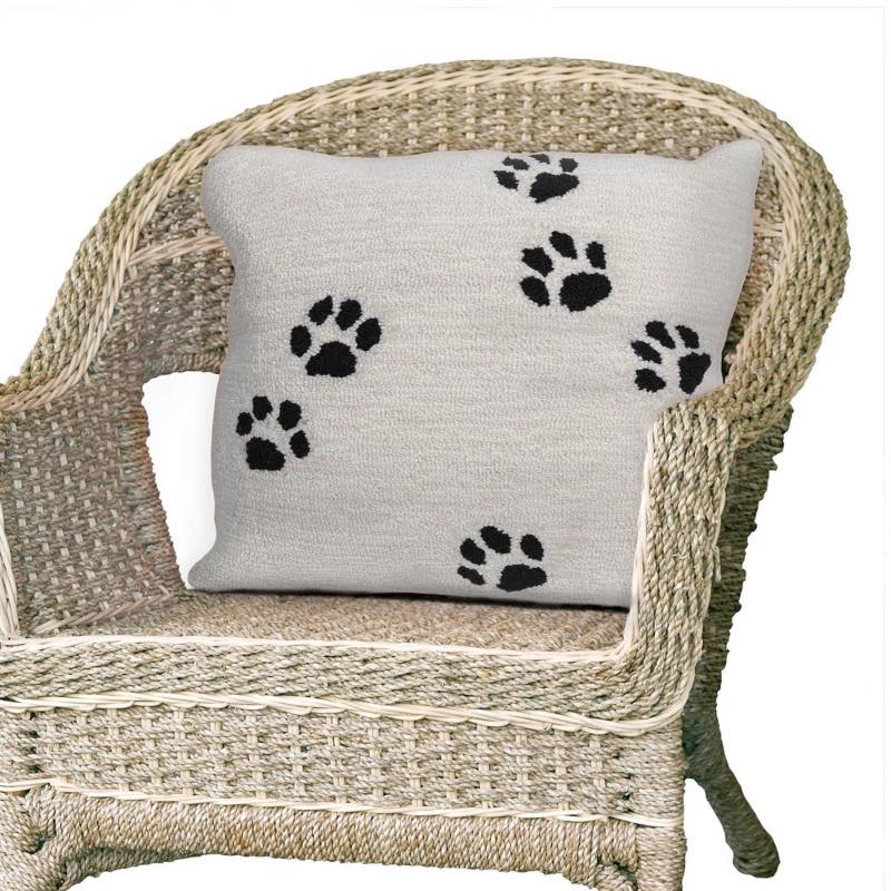 Paw Print Indoor/ Outdoor Pillow, 18