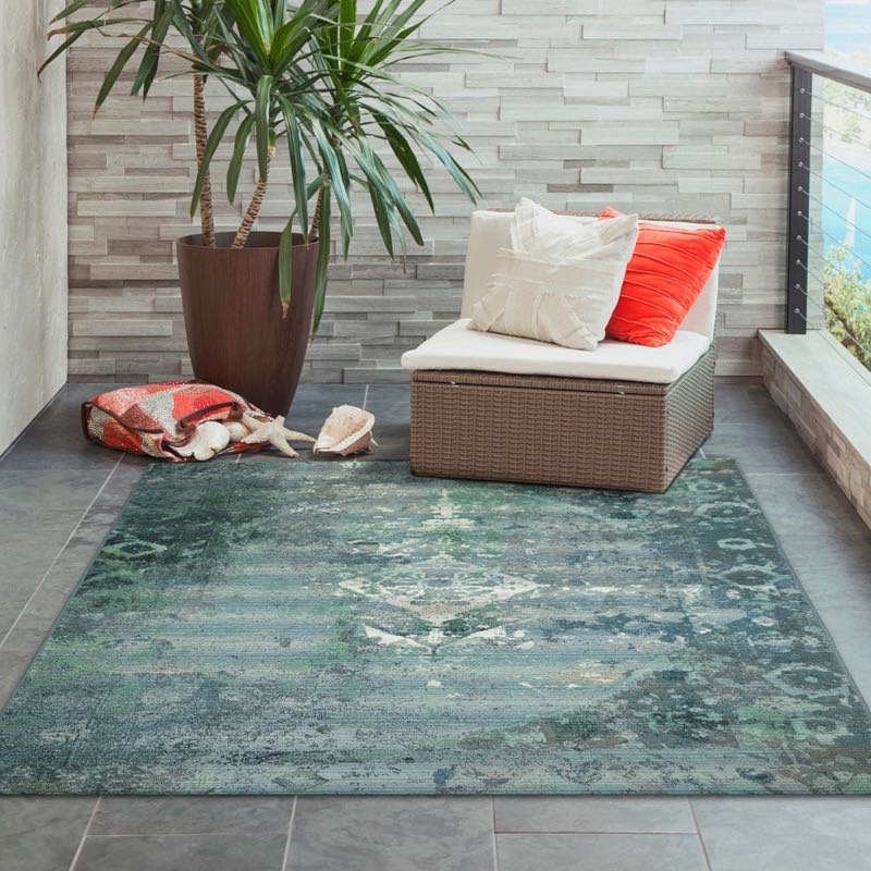 Kermin Indoor/Outdoor Rug Blue