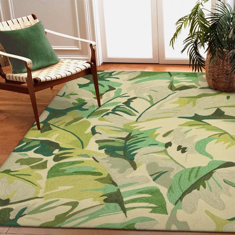 Indoor/ Outdoor Capri Palm Rug, 5' X 8'