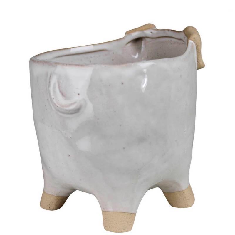 Dog Ceramic Planter