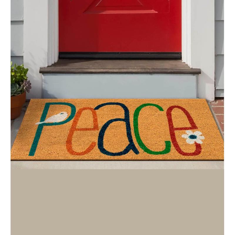 Peace Coir Doormat